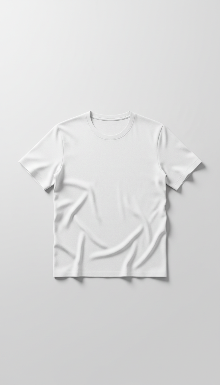 Remera blanca de algodón suave