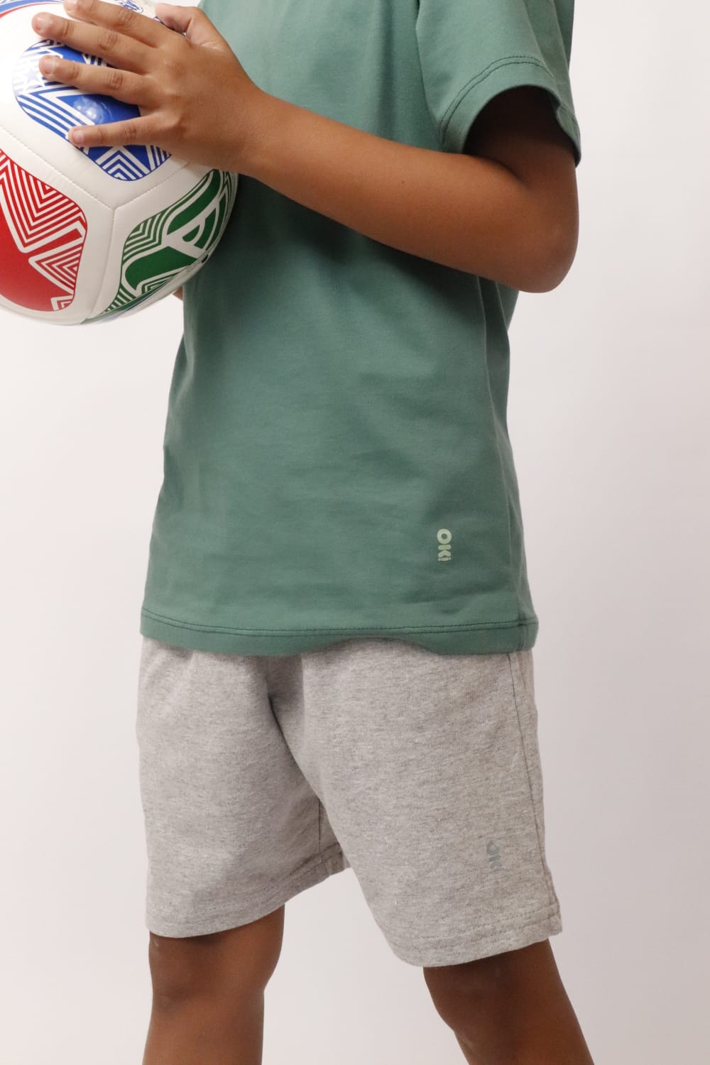 Short algodón kids gris claro