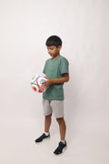 Básica premium algodón kids verde musgo