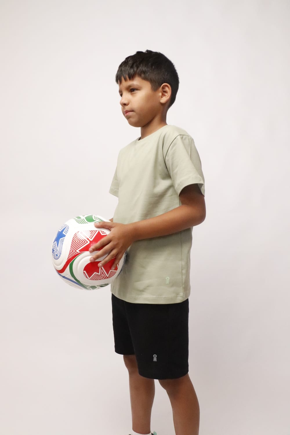 Básica premium algodón kids verde olivo
