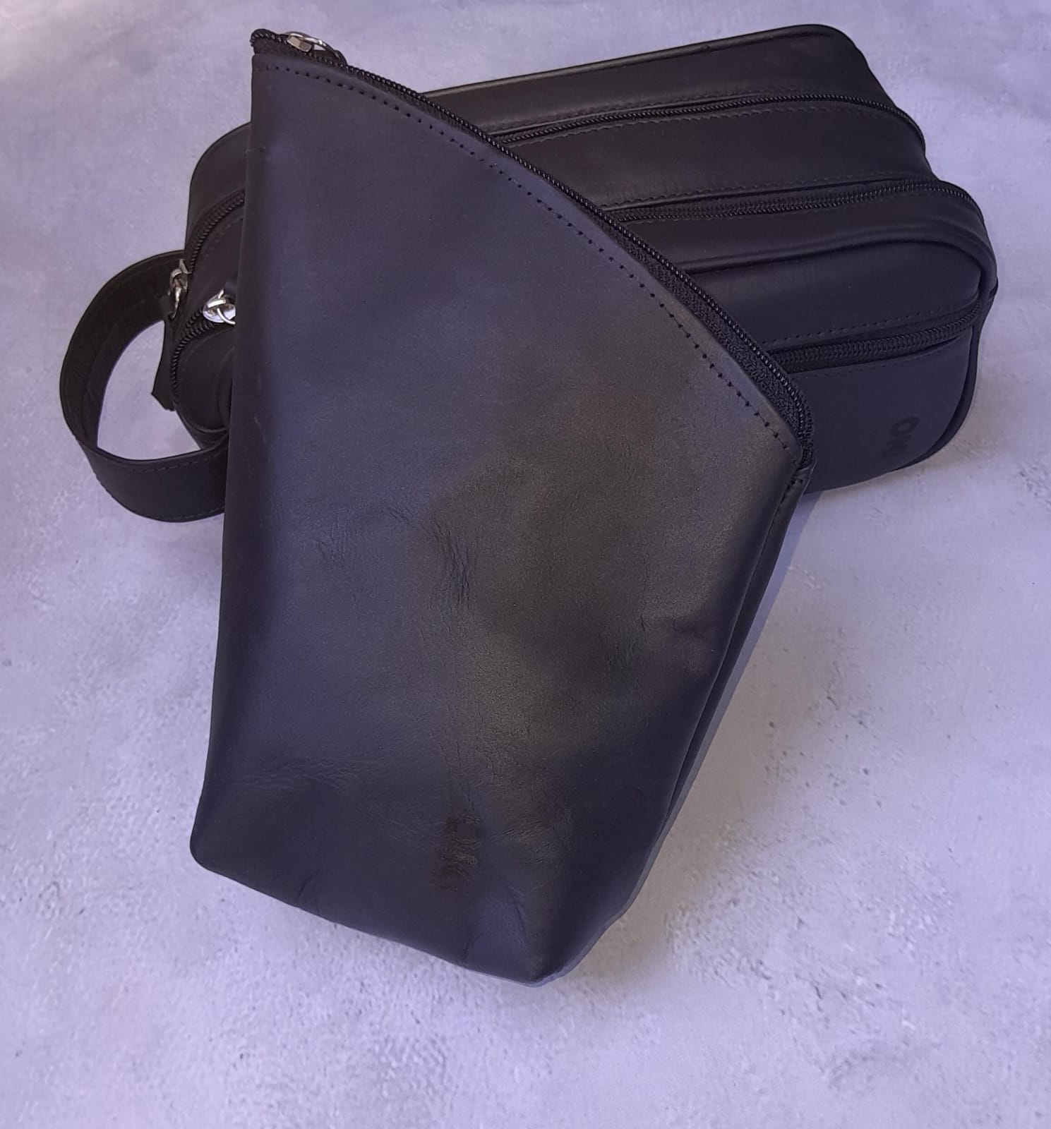 Yerbero cuero premium negro