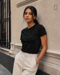 Básica premium algodón dama negro