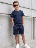 Básica premium algodón kids azul marino